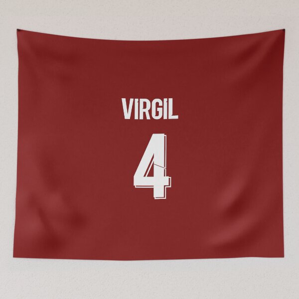 Item preview, Virgil Van Dijk Jersey Name + Number designed and sold by russell7lee.