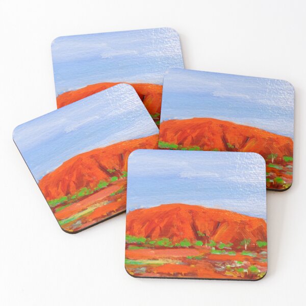 Item preview, Uluru , "postcard size art piece " designed and sold by ginnymac.