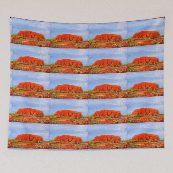 Item preview, Uluru , "postcard size art piece " designed and sold by ginnymac.