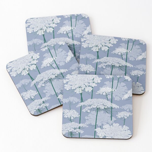 Item preview, Romantic Queen Annes Lace Pattern | Cool Blue Gray designed and sold by L Diane Johnson.