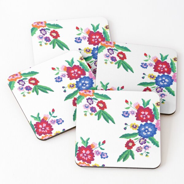 Item preview, Transparent Sticker| Pretty Embroidered Flower| Embroidered Sticker| Embroidery Laptop Decal designed and sold by Nada18.