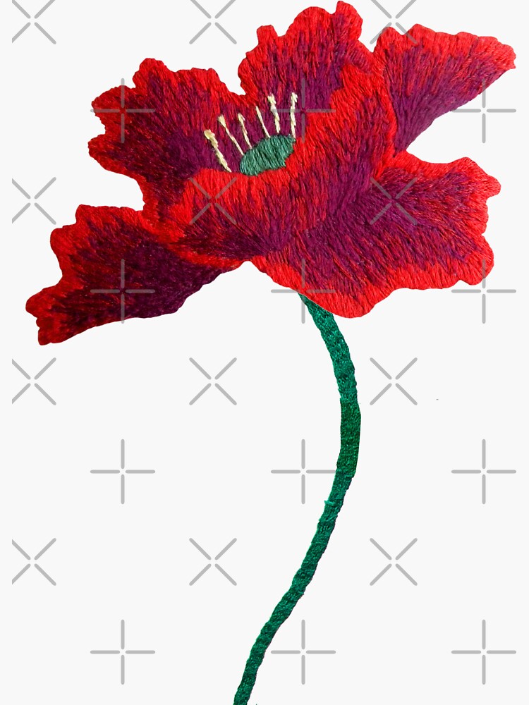 "Hadestown Red Flower Hadestown The Musical" Sticker for Sale by