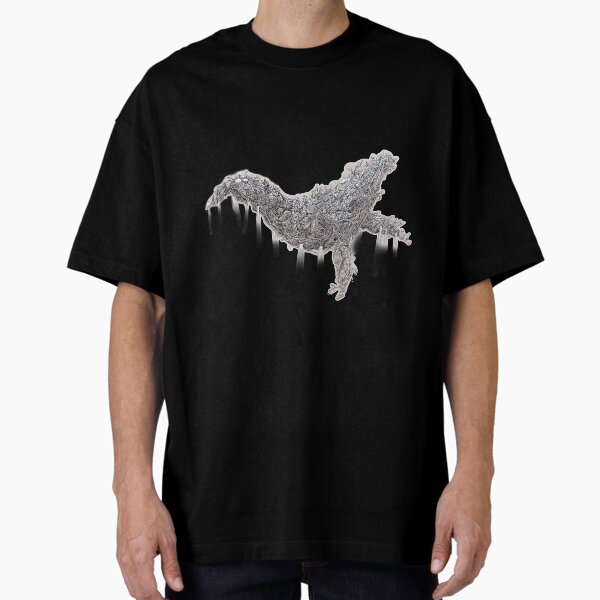 Nature Whale Faded Oversized T-Shirt