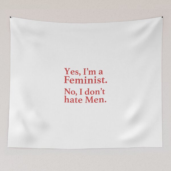 Item preview, Yes, I'm A Feminist. No, I Don't Hate Men. designed and sold by russell7lee.
