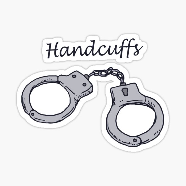 Handcuffs Stickers Redbubble