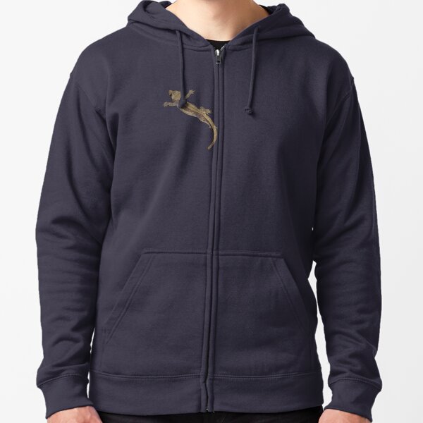crested gecko Zipped Hoodie