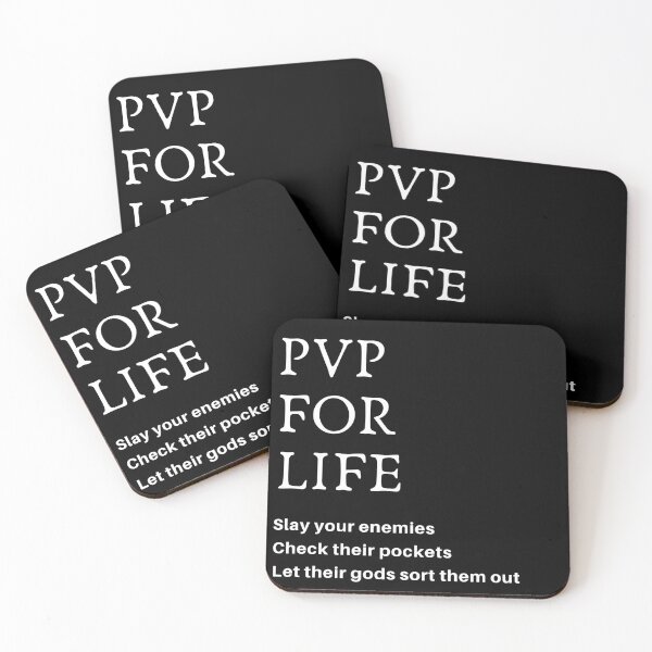 PVP For Life T-shirt Coasters (Set of 4)