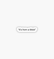 its from a tiktok Sticker