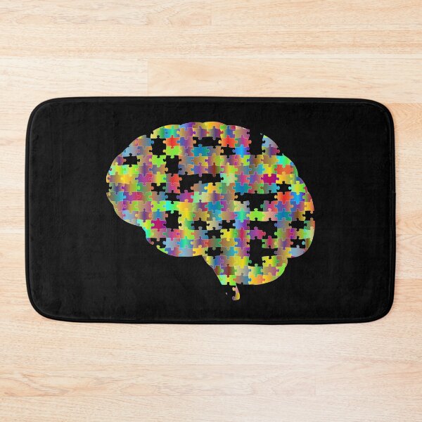 Item preview, Brain Puzzle (on black) designed and sold by ColorfulCortex.