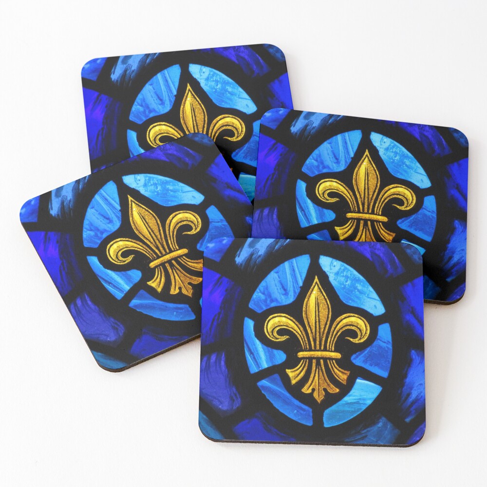 Fleur De Lys Coasters (Set of 4)
