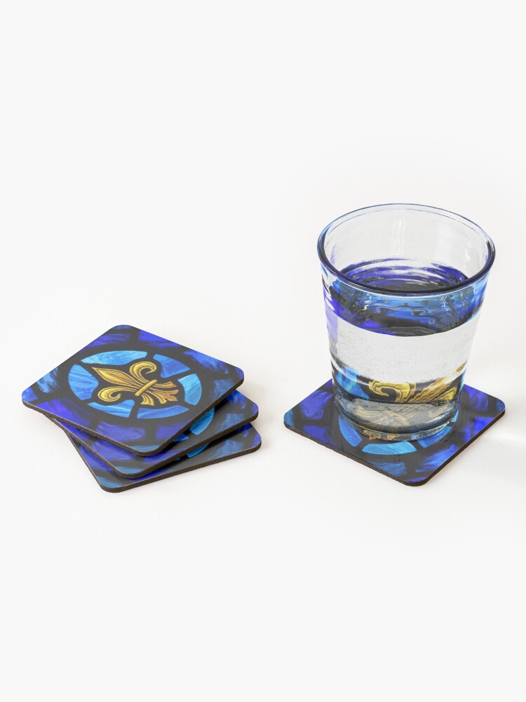 Alternate view of Fleur De Lys Coasters (Set of 4)