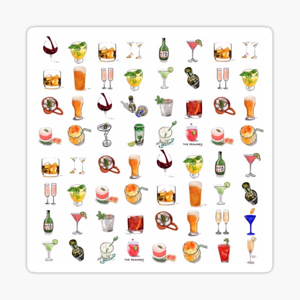 Happy Hour Cocktails! Sticker