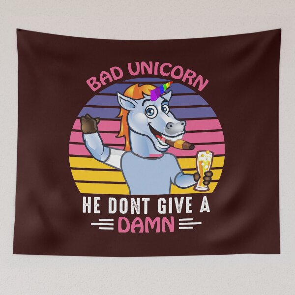 Item preview, Bad Unicorn party animal designed and sold by dcanimal.
