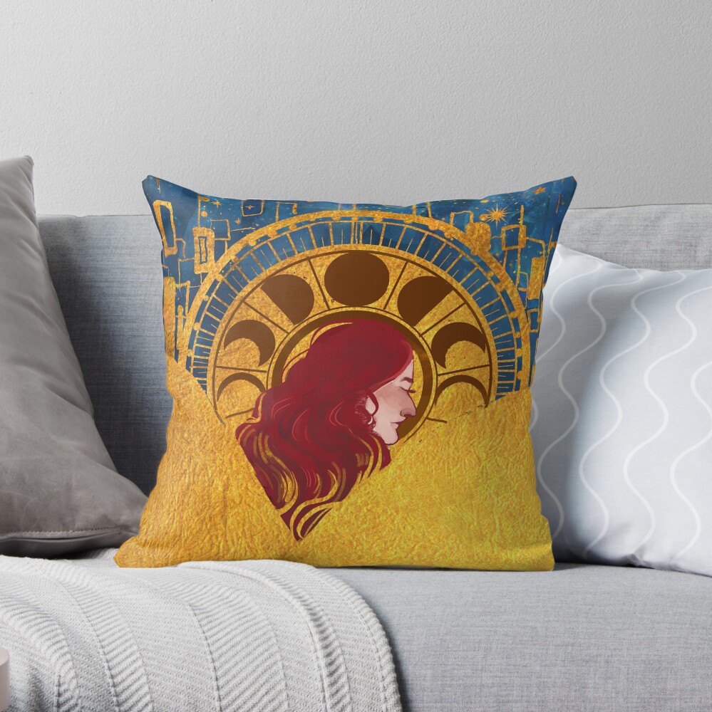 in the beginning Throw Pillow