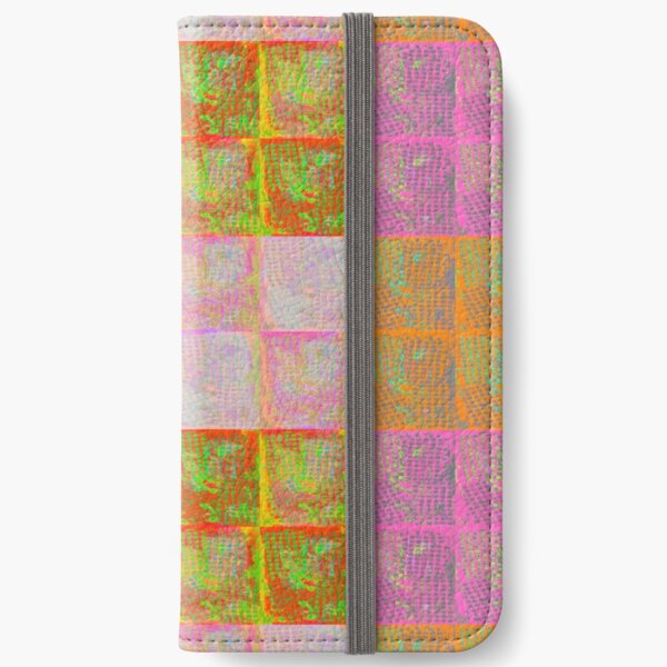 Floral tile collage iPhone Wallet