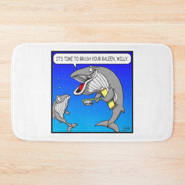Item preview, It's time to brush your baleen. designed and sold by wickedcartoons.