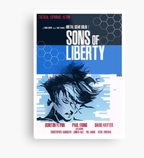 Liberty - Metal Gear Metal Print