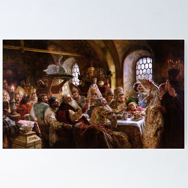 Item preview, A Boyar Wedding Feast by Konstantin Makovsky designed and sold by Xzendor7 Digital Art Creations.