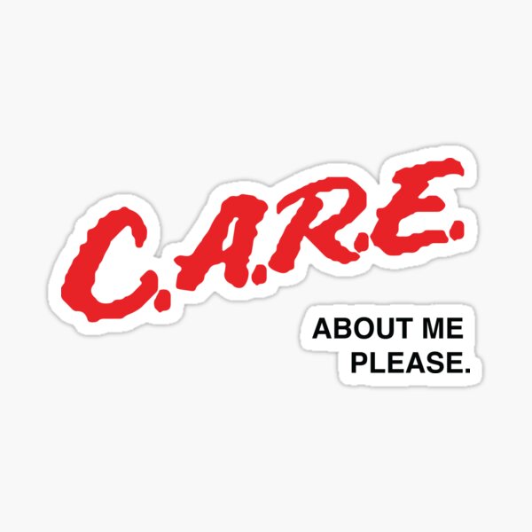 Item preview, C.A.R.E about me please (black text) designed and sold by krepes.