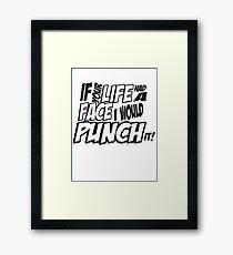 IF your life had a face - Scott pilgrim vs The World Framed Print