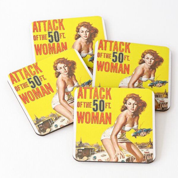 Item preview, Attack Of The 50ft Woman 1958 Art Poster Retro Movie designed and sold by retroposters.