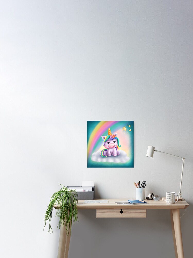My cute unicorn print by Elena Schweitzer