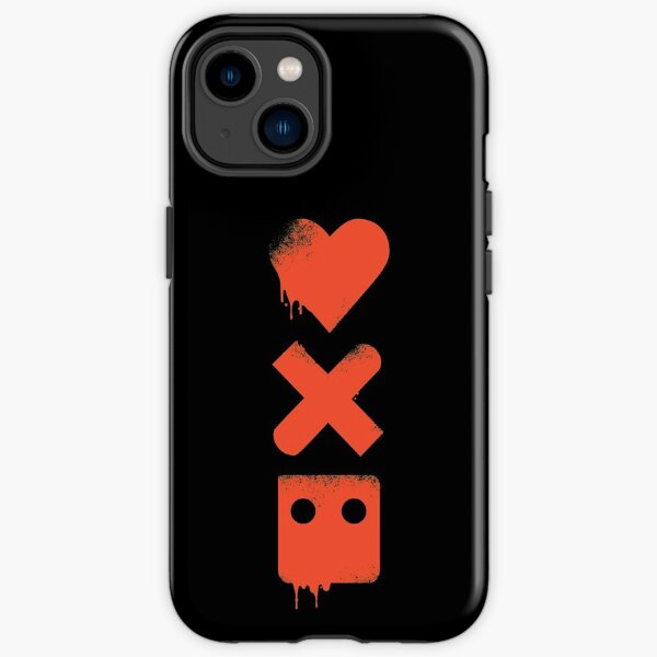 love death robots -Red Paint Vertical iPhone Tough Case