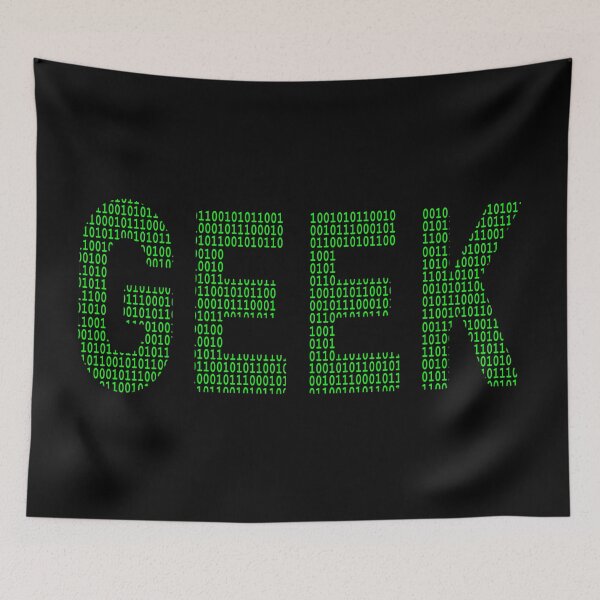 Item preview, Geek Word in Green Binary designed and sold by MarkUK97.