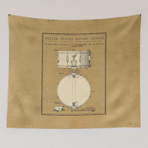 Item preview, United States Office Patent - Snare Drum H. H. Slingerland 1939 designed and sold by Quentin1984.