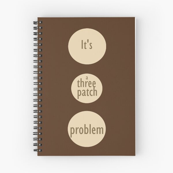 Item preview, Es un problema de tres parches designed and sold by morigirl.