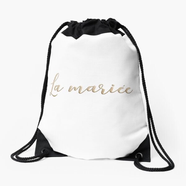 La mariée Drawstring Bag