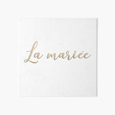 La mariée Art Board Print