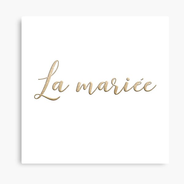 La mariée Canvas Print