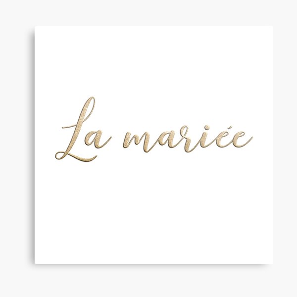 La mariée Metal Print