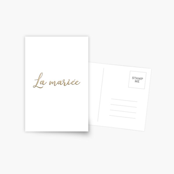 La mariée Postcard