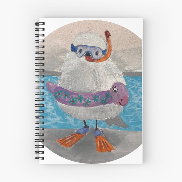 Artikelvorschau, Netter Vogel mit floaties und Flossen bereit zu schwimmen zu gehen entworfen und verkauft von Corryn9.