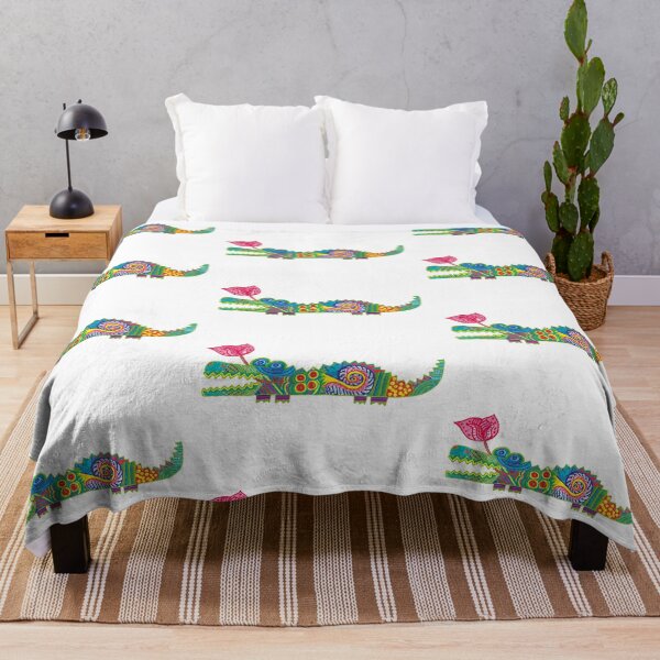 Item preview, colorful crocodile with flower designed and sold by MhoCatena.