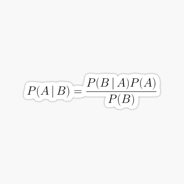 Item preview, Bayes' Theorem designed and sold by MathShirts.