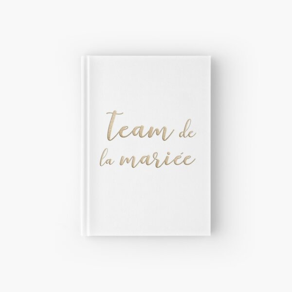 Team de la mariée Hardcover Journal