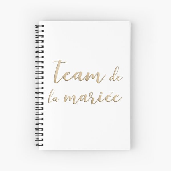 Team de la mariée Spiral Notebook