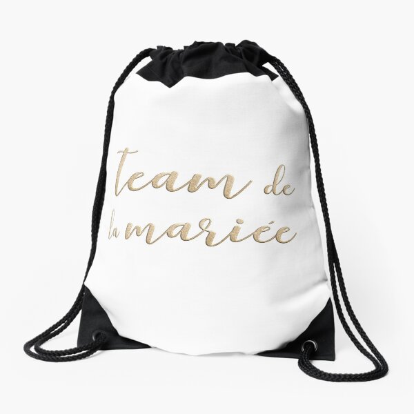 Team de la mariée Drawstring Bag