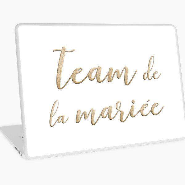 Team de la mariée Laptop Skin