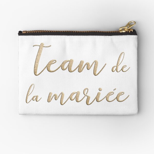 Team de la mariée Zipper Pouch