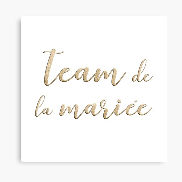 Team de la mariée Canvas Print