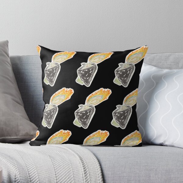 Let it Burn, a love story to Blac Bloc Throw Pillow