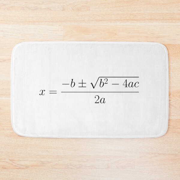 Item preview, Quadratic Formula designed and sold by MathShirts.