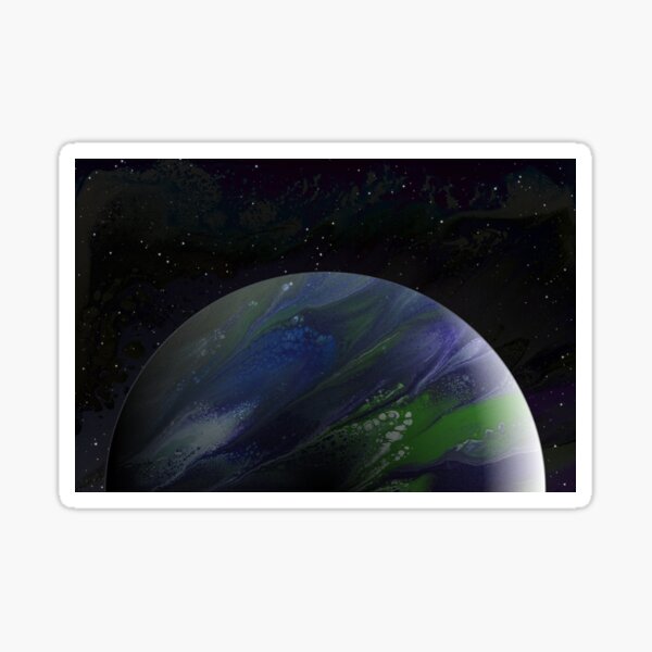 Terra Nova: planet painting Sticker