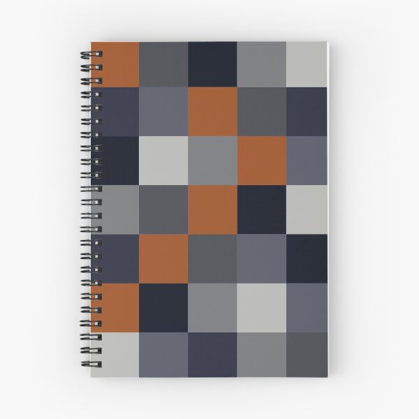 Item preview, Navy & rust squares designed and sold by BlertaDK.