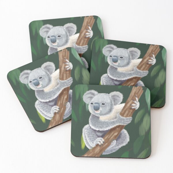 Item preview, Koala Australian Animal Wildlife Painting designed and sold by LD ART.