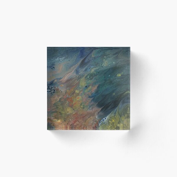 The River Dreams of Spring Acrylic Block